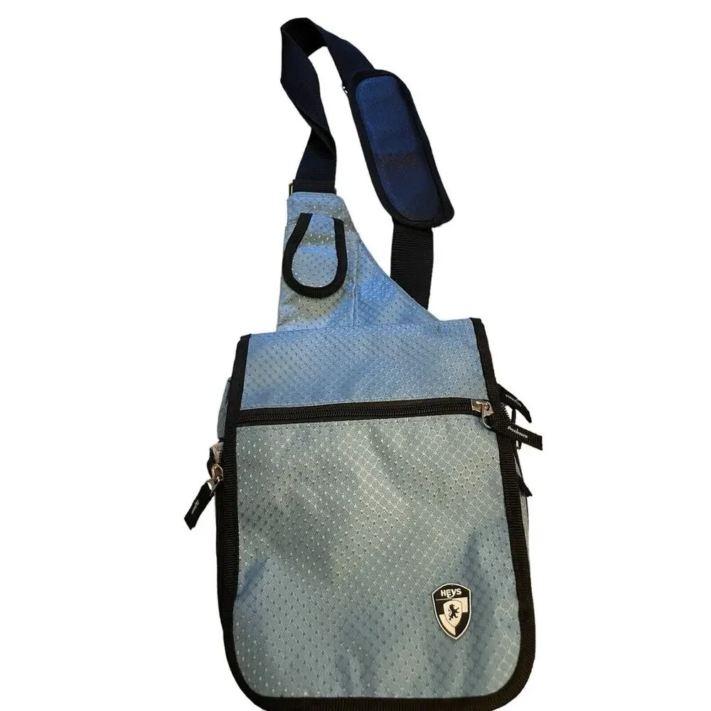 Heys Travelmate V3 Crossbody Utility Bag Unisex Organizer Lined Nylon Light Blue